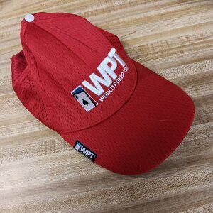 World Poker Tour Baseball Red Mesh Hat Cap Adjustable WPT